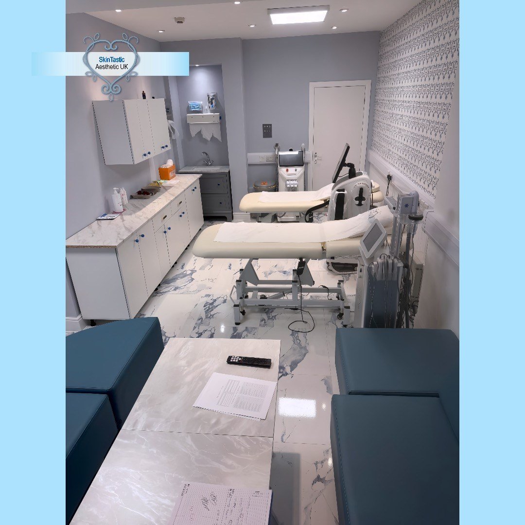 Treatment room at Skintastic Aesthetics Training Academy, Southampton